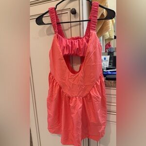 Free People Coral Sleeveless Top